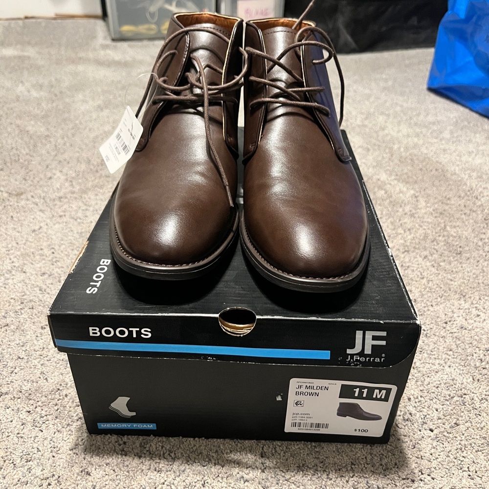Men's Brown Leather Boots